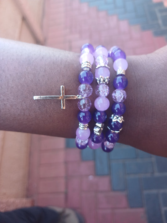 Radiant Violet Bloom Trio (Set of 3)