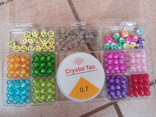 Beaded Bracelet Set - Silver Findings Edition DIY Kids' Bracelet Maker Kits - Ko Sedibeng Designs - 