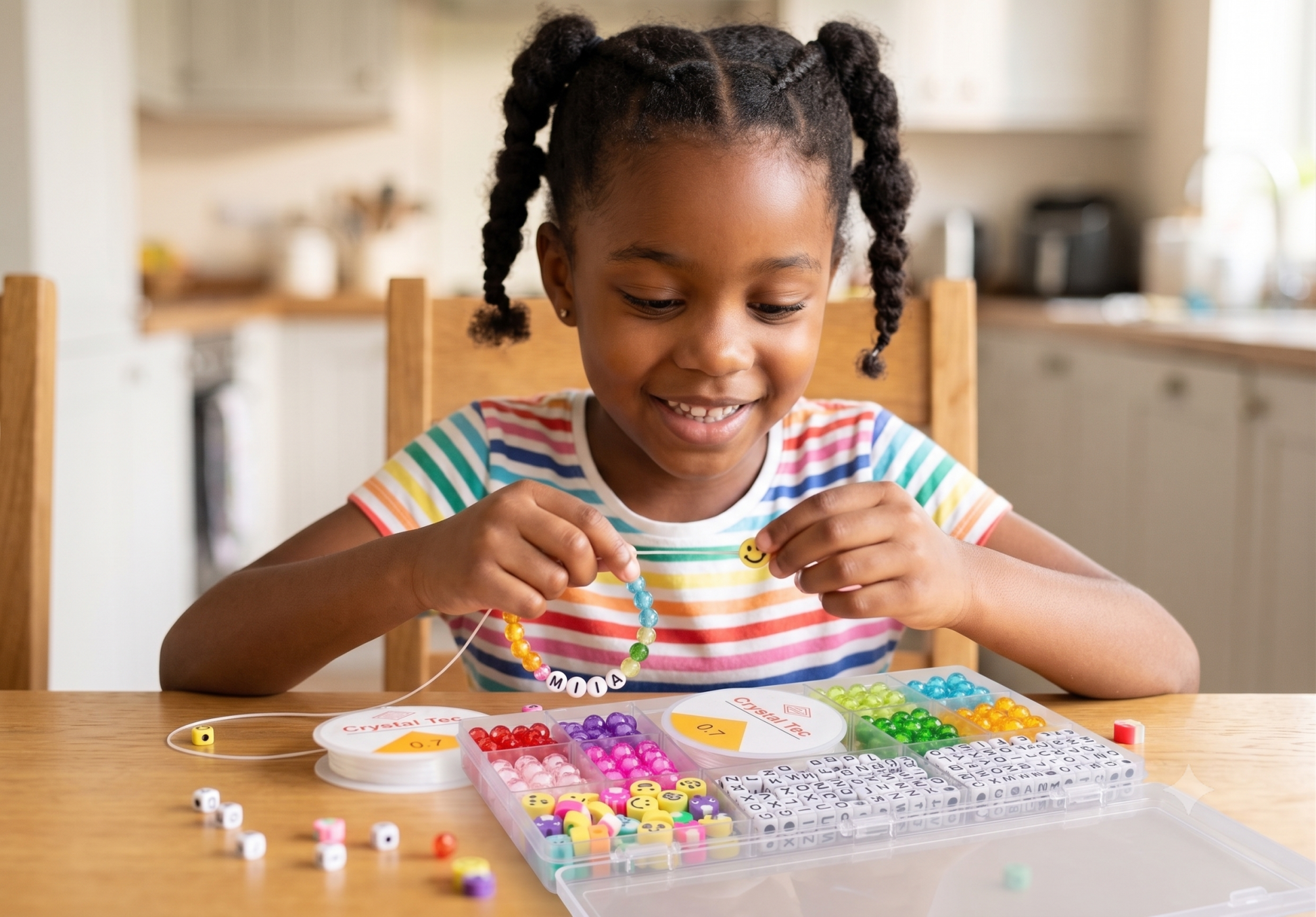 DIY Personality Letter Bracelet Kit for Kids - Ko Sedibeng Designs -