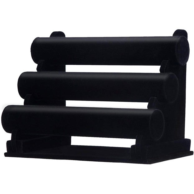 Luxury 3 - Tier Detachable Velvet Bracelet Holder - Anti - Scratch Organizer for Watches, Bangles & Scrunchies - Ko Sedibeng Designs - 