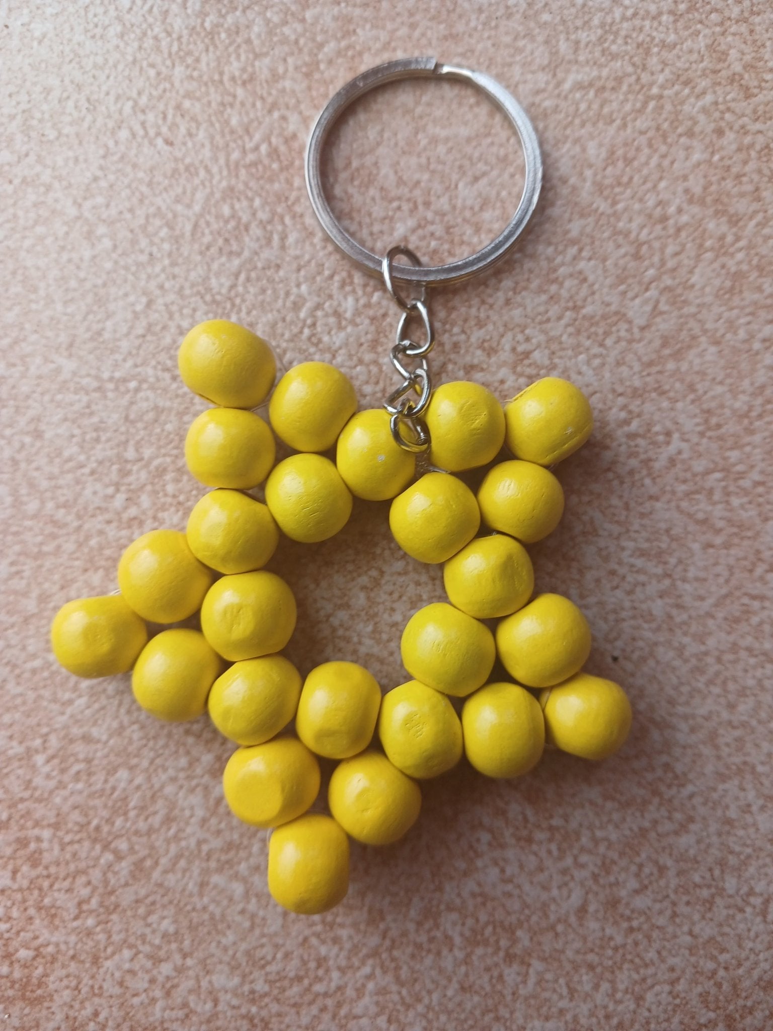 Yellow Star Keyring - Ko Sedibeng Designs - Keyring